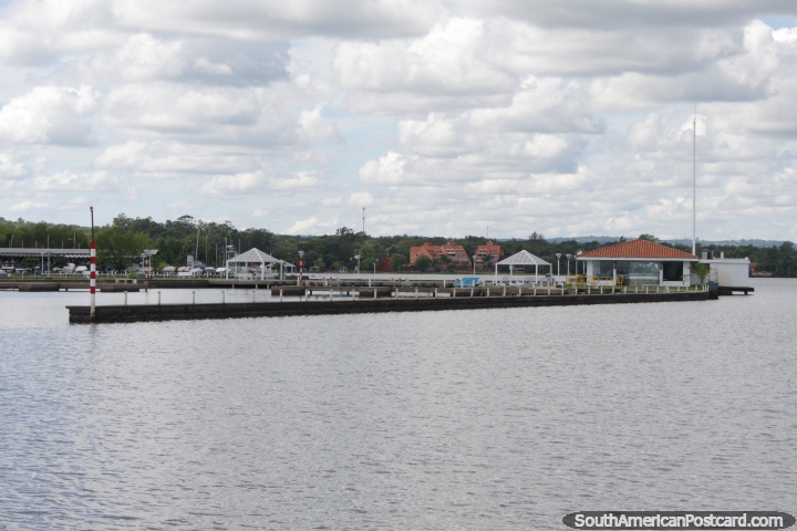 The marina on the lake at San Bernardino, not many boats this time of year. (720x480px). Paraguay, South America.