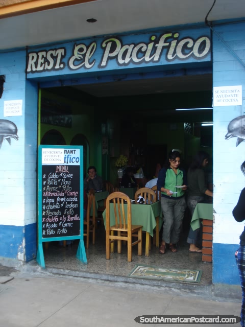 Restaurant El Pacifico in Camana serve great food! (480x640px). Peru, South America.