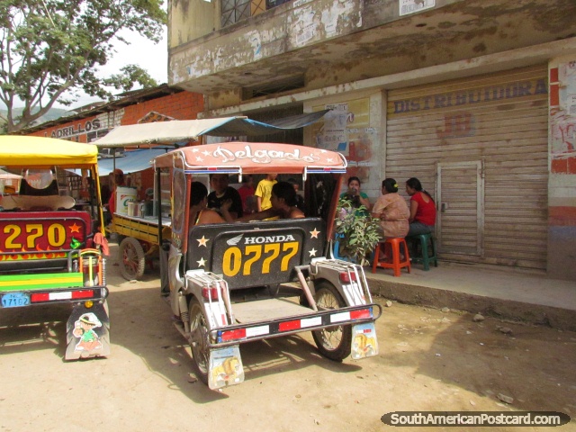Mototaxis in Jaen. (640x480px). Peru, South America.