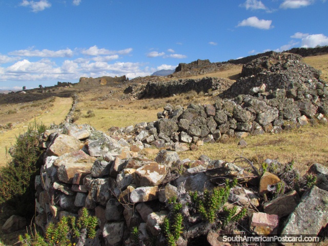 Marcahuamachuco ruins stretches for 5kms. (640x480px). Peru, South America.