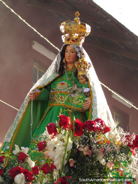 Virgen da Alta Gracia, Huamachuco. (480x640px). Peru, América do Sul.