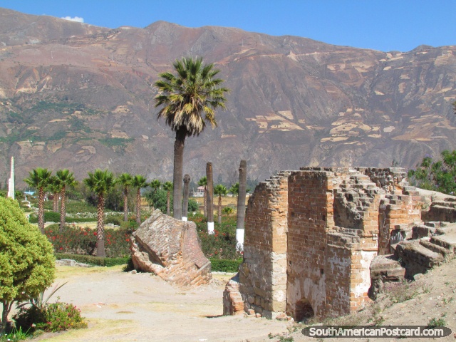 Remains of the cathedral at Campo Santo, Yungay. (640x480px). Peru, South America.