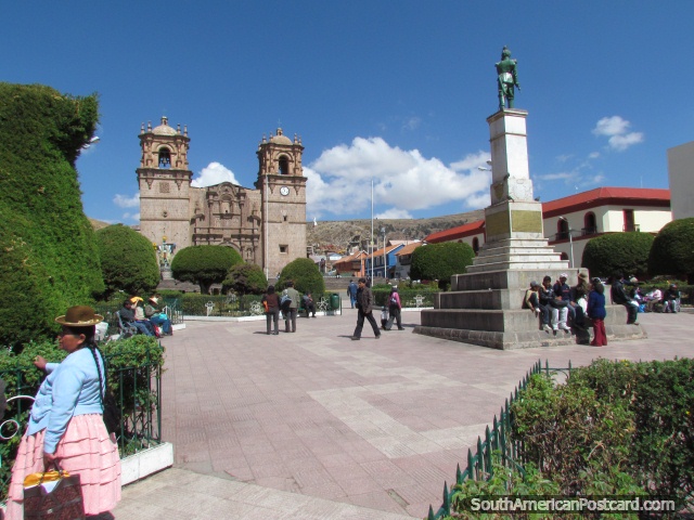 The Plaza de Armas of Puno. (640x480px). Peru, South America.