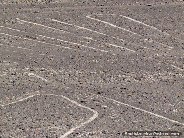 Close up of the Nazca Lines. (640x480px). Peru, South America.