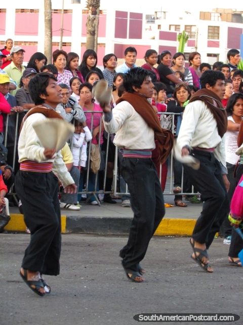 Traditional dancing school group in Chimbote. (480x640px). Peru, South America.