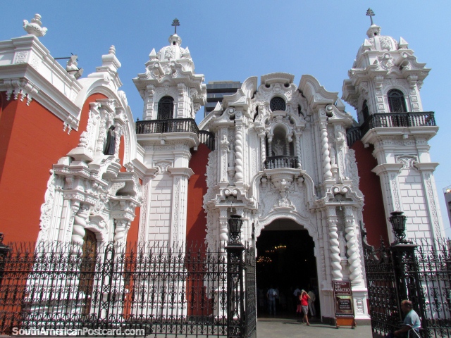Church Parroquia San Marcelo (1585) in Lima. (640x480px). Peru, South America.