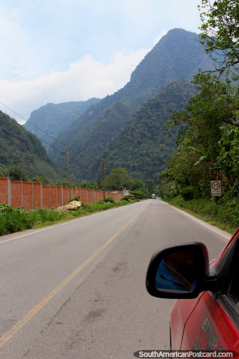 Camino Amazonas entre Cayumba y Tingo Mara. (480x720px). Per, Sudamerica.