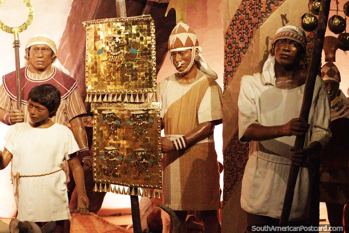 A cultura Moche, aprenda tudo sobre eles no museu Sipan em Lambayeque. (720x480px). Peru, América do Sul.