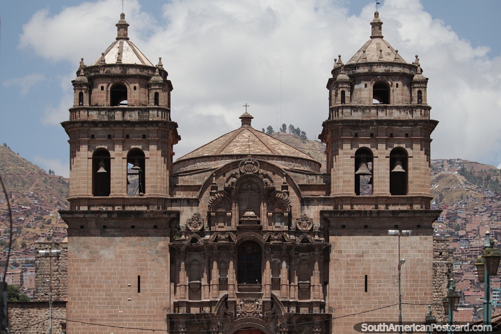 San Pedro Temple (1688) in Cusco, one of many old churches in the city. (720x480px). Peru, South America.