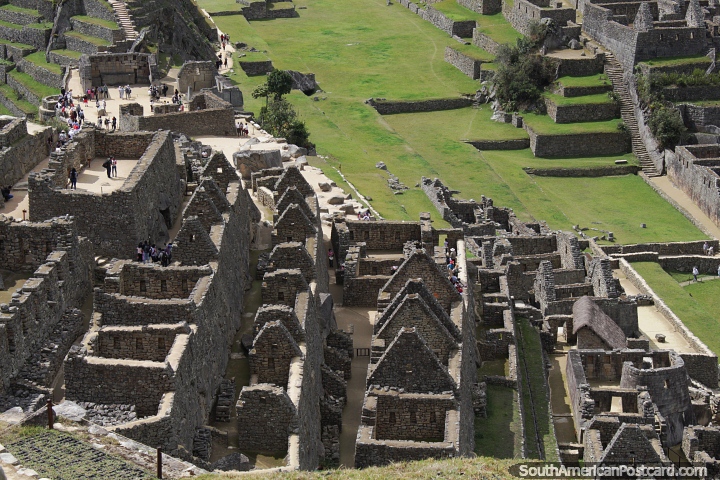 The ruins of Machu Picchu, the most popular tourist attraction in South America. (720x480px). Peru, South America.