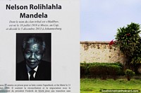 Homage to Nelson Rolihlahla Mandela (1918-2013) in Cayenne in French Guiana. The 3 Guianas, South America.