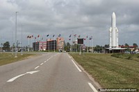 Le Centre Spatial Guyanais (CNES), el centro espacial de Kourou, en la Guayana Francesa. Las 3 Guayanas, Sudamerica.