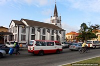 St. Andrews Kirk, o edifïcio mais velho em Georgetown construiu-se entre 1811 e 1818, a Guiana. As 3 Guianas, América do Sul.
