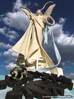 Larger version of Spectacular monument in Salta called Juremos con Gloria Morir.