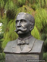 Ex-president Dr. Carlos Pellegrini (1846-1906), bust in Rosario. Argentina, South America.
