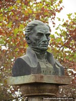 O herói nacional uruguaio Jose Gervasio Artigas (1764-1850), monumento em Colon. Argentina, América do Sul.