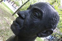 Ceramist Fernando Arranz (1897-1967), bust at Plaza 25 de Mayo in Resistencia. Argentina, South America.
