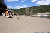 Larger version of Beach at San Martin de los Andes on the shores of Lake Lacar, north of Bariloche.