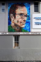 Larger version of Rodolfo Walsh, journalist and writer disappeared 25th March 1977, mosaic in Ushuaia.