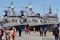 Navy ships open themselves up to the public in Ushuaia, a fantastic sight! Argentina, South America.
