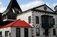 El Museo del Fin del Mundo en Ushuaia, abierto todos los días excepto los Domingos, la antigua casa del gobierno construida en 1893. Argentina, Sudamerica.