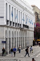 Argentina Photo - Archways of the Cordoba Town Hall at Plaza San Martin.