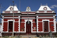 The Navy building Prefectura Naval Argentina at the new port in Parana. Argentina, South America.