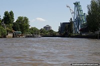 Beginning a boat excursion on the rivers around Tigre in Buenos Aires. Argentina, South America.
