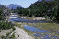 Argentina Photo - River and beautiful rough terrain south of Lake Falkner and San Martin.