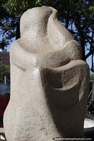 Escultura chamada Espera de Nicasio Fernandez Mar em Resistencia. Argentina, América do Sul.