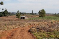 Espao vazio e um campo de milho distante nas colinas ao sul de Pozo Azul, Misiones.
