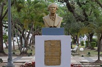 Dr. Juan Bautista Alberdi (1810-1884), a writer, artist, politician and more, bust in Formosa.