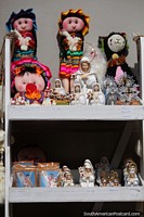 Colorful dolls and souvenirs along the street in Salta.
