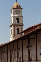 San Roque Parish in Santa Cruz was built on wooden pitches and remodeled in the 19th century. Bolivia, South America.