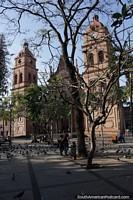 The Basilica Cathedral of San Lorenzo in Santa Cruz has been rebuilt many times since the first stone was laid in 1595. Bolivia, South America.