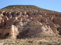 Interesting rock hills in the Andes in Atocha. Bolivia, South America.