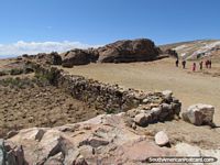 There are ruins from the Incas at Isla del Sol at Lake Titicaca. Bolivia, South America.