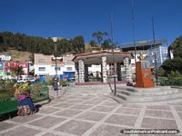 Bolivia Photo - The park at San Pedro de Tiquina between Copacabana and La Paz.