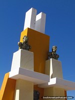 Monument at Integration Park in Desaguadero on the Peruvian side. Bolivia, South America.