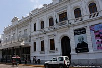 The cultural house and theatre beside the Plaza Principal in Santa Cruz.