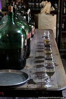 Time to taste 11 varieties of wine at La Casa Vieja near Tarija. Bolivia, South America.