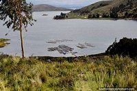 The journey between Copacabana and La Paz has stunning views of Lake Titicaca. Bolivia, South America.