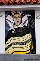 Cecilio Guzman de Rojas (1899-1950) - Nusta, 1936, mural of a famous painting in Potosi. Bolivia, South America.