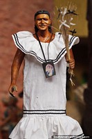 Abadesas, grand mother or supervisor in religion, cultural figure on display at the Kenneth Lee Museum in Trinidad. Bolivia, South America.