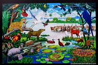 Bolivia Photo - The Pantanal on the eastern side of Bolivia, wetlands full of amazing wildlife, painting by Carlos Cirbian.