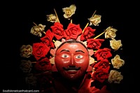 Bolivia Photo - Dance of the sun and moon, mask from San Ignacio de Moxos in the Beni region, Musef museum, La Paz.