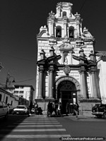 Hospital de Santa Bárbara (y iglesia) (1554), fotografía en blanco y negro de Sucre.