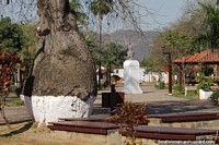 La atractiva Plaza Principal en San Jos de Chiquitos.