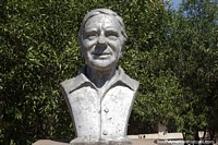 Dr. Hermann Gmeiner (1919-1986), founder of SOS Children's Villages, bust in San Jose de Chiquitos.