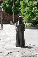 Statue in the historic center of Sao Luis.